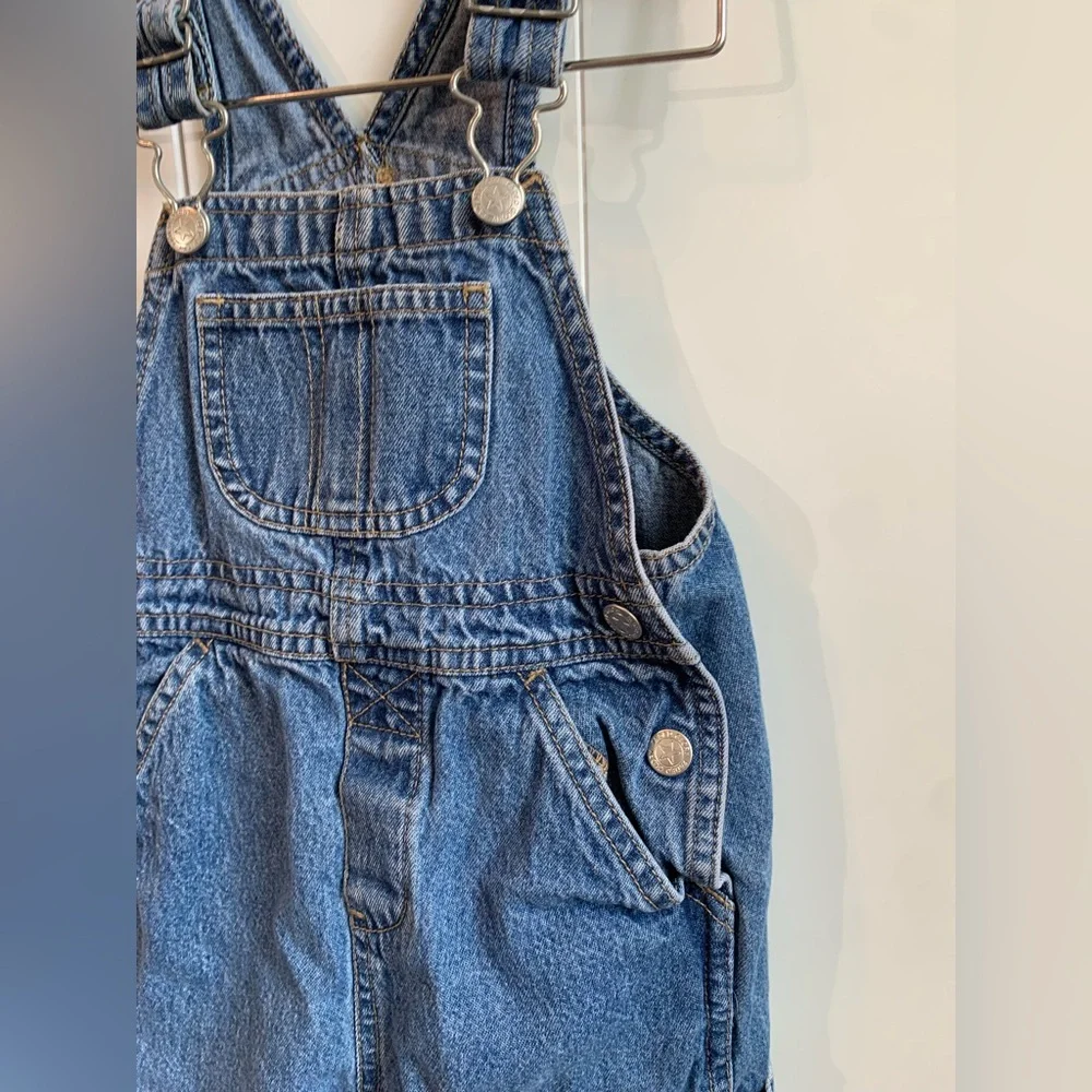 Vintage Faded Glory‎ Carpenter Denim Overalls Kids Baby Size 24 Months